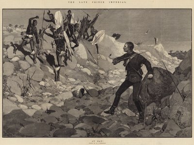 The Late Prince Imperial, at Bay! by Richard Caton Woodville junior